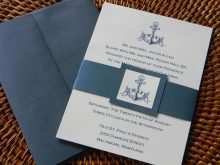 Nautical Themed Wedding Invitation Template