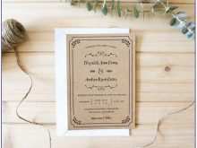 64 How To Create Vintage Wedding Invitation Template Layouts by Vintage Wedding Invitation Template