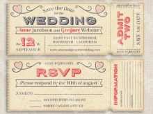 64 Online Ticket Wedding Invitation Template Free in Word for Ticket Wedding Invitation Template Free