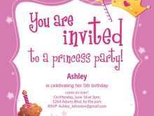 64 Printable Birthday Invitation Template Princess in Photoshop for Birthday Invitation Template Princess