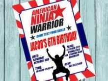 64 The Best American Ninja Warrior Birthday Invitation Template in Word by American Ninja Warrior Birthday Invitation Template
