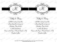 64 Visiting Wedding Invitation Template Black And White Now for Wedding Invitation Template Black And White