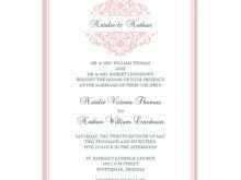 65 Blank Blush Pink Wedding Invitation Template For Free by Blush Pink Wedding Invitation Template