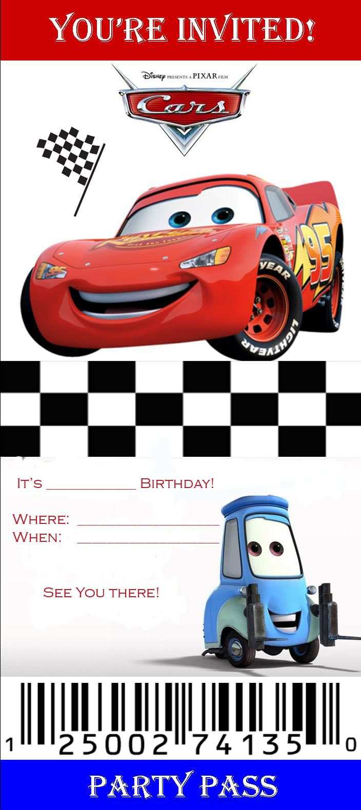 65 Blank Cars Birthday Invitation Template Free for Ms Word by Cars Birthday Invitation Template Free