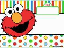 65 Blank Elmo Birthday Invitation Template For Free with Elmo Birthday Invitation Template