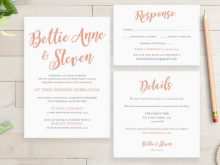 65 Blank Wedding Invitation Template With Rsvp For Free with Wedding Invitation Template With Rsvp