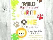 Birthday Invitation Template Jungle Theme