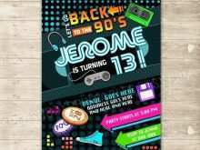 65 Create Free 90S Party Invitation Template Formating with Free 90S Party Invitation Template