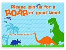 65 Customize Our Free Blank Dinosaur Invitation Template Layouts with Blank Dinosaur Invitation Template