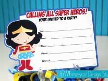65 Format Wonder Woman Party Invitation Template Layouts for Wonder Woman Party Invitation Template