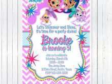 65 Free Shimmer And Shine Birthday Invitation Template in Word for Shimmer And Shine Birthday Invitation Template