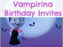 65 Report Vampirina Birthday Invitation Template For Free for Vampirina Birthday Invitation Template