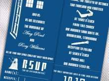 65 Visiting Doctor Who Wedding Invitation Template For Free for Doctor Who Wedding Invitation Template