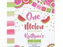 66 Best One In A Melon Birthday Invitation Template Layouts by One In A Melon Birthday Invitation Template
