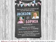 Joint Birthday Party Invitation Template