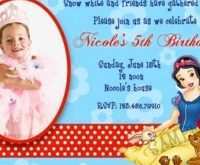 66 Customize Snow White Birthday Invitation Template Formating with Snow White Birthday Invitation Template