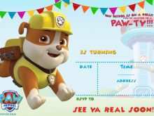 66 Format Free Paw Patrol Birthday Invitation Template in Word with Free Paw Patrol Birthday Invitation Template