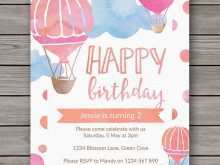 66 Free Hot Air Balloon Birthday Invitation Template in Word by Hot Air Balloon Birthday Invitation Template