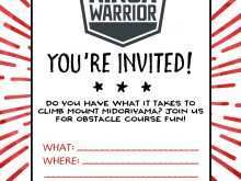 66 Free Ninja Warrior Birthday Party Invitation Template Free for Ms Word with Ninja Warrior Birthday Party Invitation Template Free