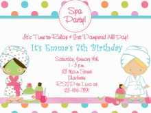66 Free Spa Party Invitation Template Now for Spa Party Invitation Template