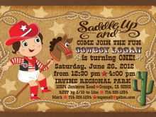 Western Theme Party Invitation Template