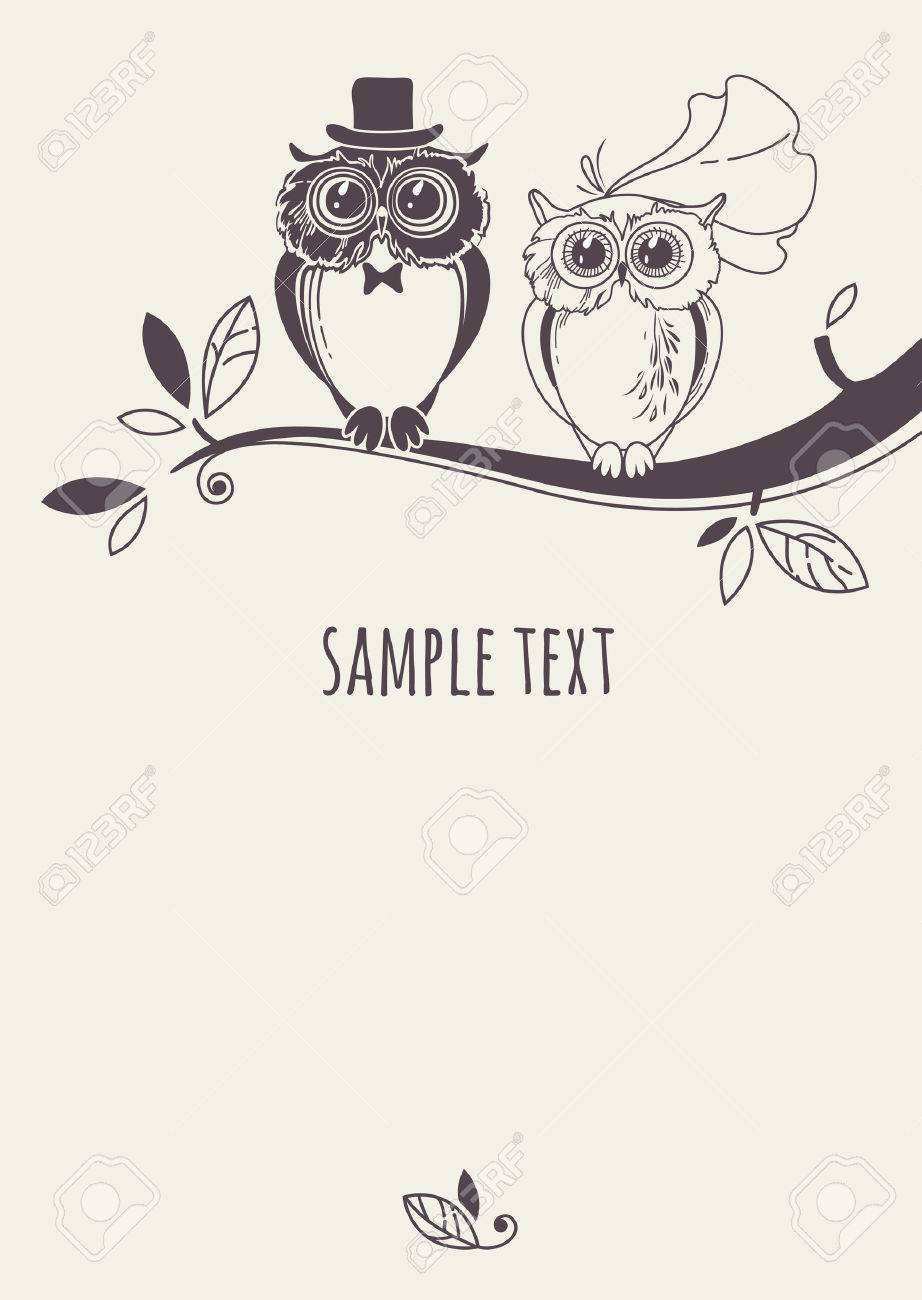 66 How To Create Owl Wedding Invitation Template Formating for Owl Wedding Invitation Template