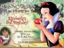 66 How To Create Snow White Birthday Invitation Template Templates with Snow White Birthday Invitation Template