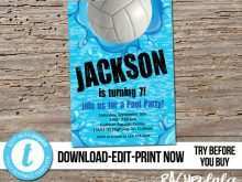 66 How To Create Volleyball Party Invitation Template Maker by Volleyball Party Invitation Template