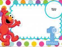 66 Report Elmo Birthday Invitation Template For Free for Elmo Birthday Invitation Template