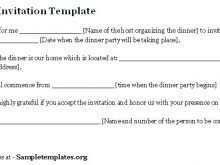 66 Standard Informal Dinner Invitation Template Templates with Informal Dinner Invitation Template