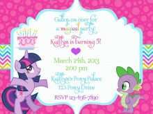 66 Standard My Little Pony Birthday Invitation Template Templates with My Little Pony Birthday Invitation Template