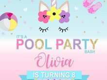 66 The Best Unicorn Pool Party Invitation Template in Photoshop by Unicorn Pool Party Invitation Template