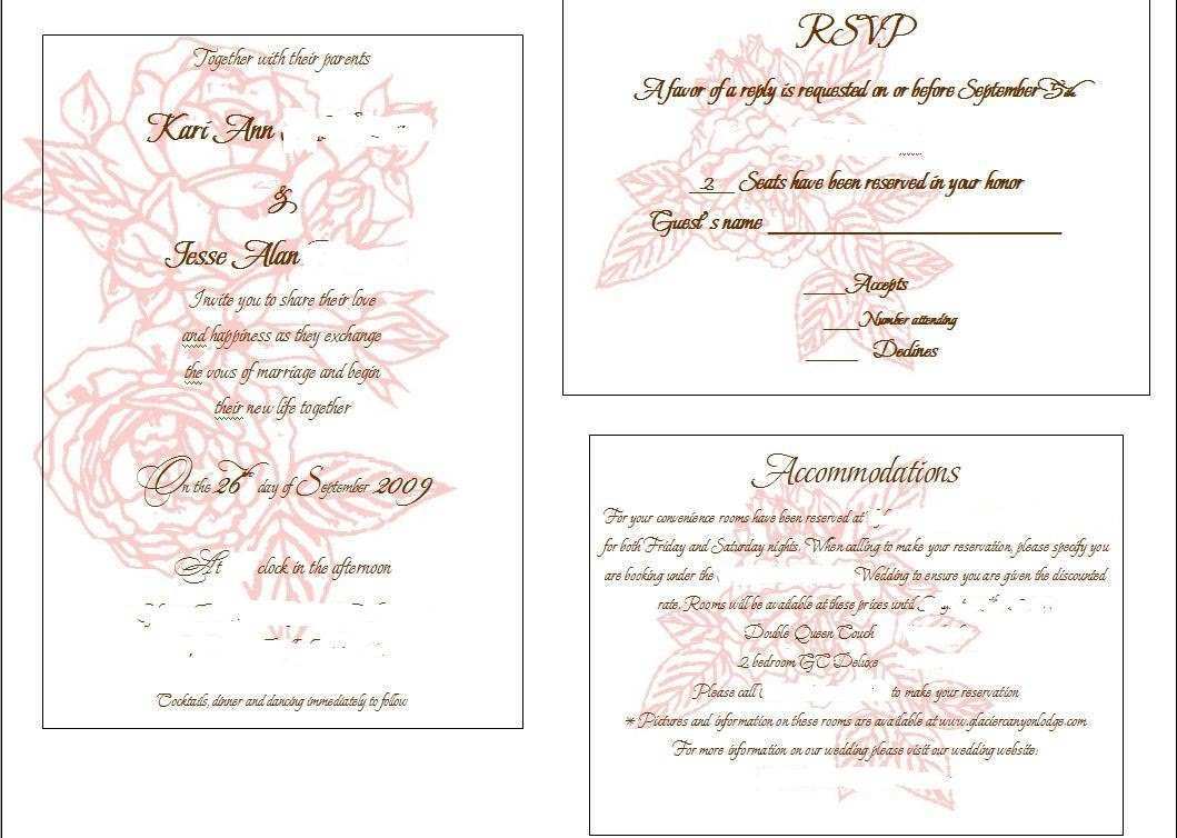66 Visiting Wedding Invitation Information Insert Template Templates for Wedding Invitation Information Insert Template