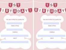 67 Adding 1St Birthday Invitation Template Blank Now with 1St Birthday Invitation Template Blank