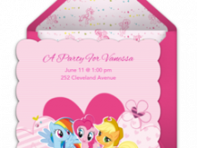 67 Best My Little Pony Birthday Invitation Template Maker by My Little Pony Birthday Invitation Template