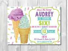 67 Creative Ice Cream Party Invitation Template Free Formating for Ice Cream Party Invitation Template Free