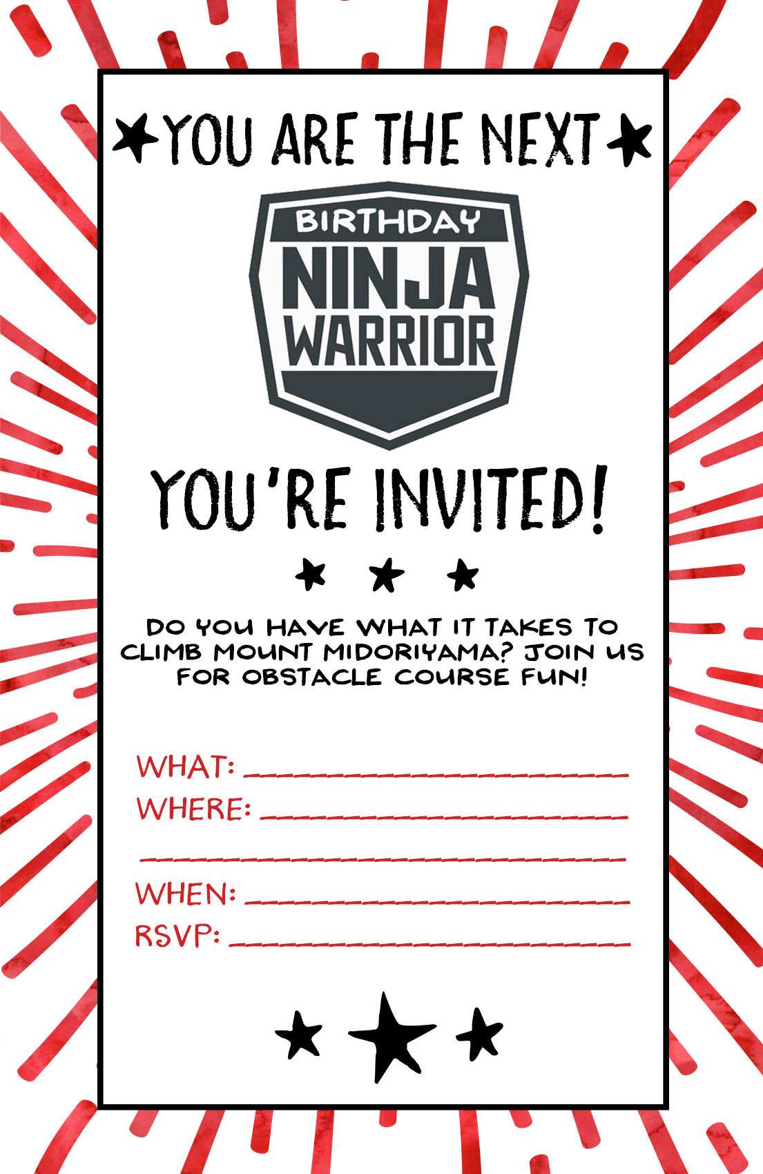 67 Customize Our Free Ninja Birthday Invitation Template Free in Photoshop for Ninja Birthday Invitation Template Free