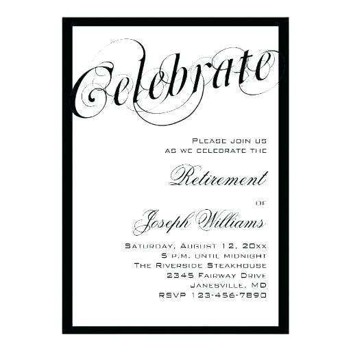 67 Customize Our Free Retirement Dinner Invitation Example Templates by Retirement Dinner Invitation Example