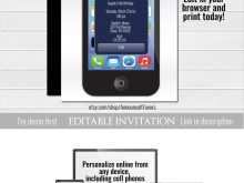 67 Format Iphone Party Invitation Template Now for Iphone Party Invitation Template