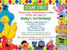 67 How To Create Sesame Street 1St Birthday Invitation Template PSD File by Sesame Street 1St Birthday Invitation Template