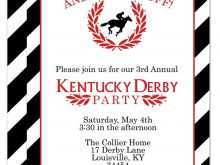 67 Standard Kentucky Derby Party Invitation Template in Word for Kentucky Derby Party Invitation Template