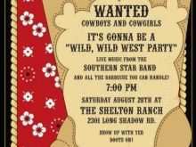 67 The Best Western Theme Party Invitation Template Now by Western Theme Party Invitation Template