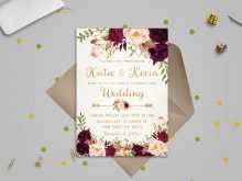 67 Visiting Floral Wedding Invitation Template Maker with Floral Wedding Invitation Template