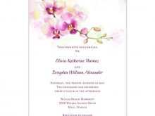 67 Visiting Orchid Wedding Invitation Template Now for Orchid Wedding Invitation Template