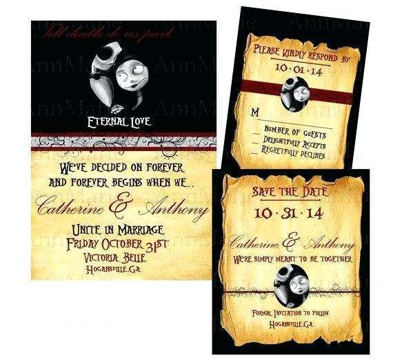 68 Best Jack And Sally Wedding Invitation Template for Ms Word for Jack And Sally Wedding Invitation Template