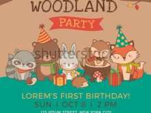 68 Blank Woodland Birthday Invitation Template in Word for Woodland Birthday Invitation Template