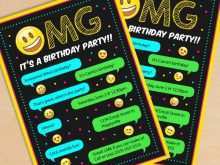 68 Creative Emoji Birthday Party Invitation Template Free Templates with Emoji Birthday Party Invitation Template Free
