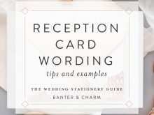 68 Creative Reception Invitation Card Wordings in Word for Reception Invitation Card Wordings