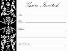 68 Customize Birthday Party Invitation Template Black And White in Word with Birthday Party Invitation Template Black And White