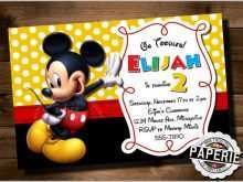 68 Customize Our Free Editable Mickey Mouse Birthday Invitation Template Maker for Editable Mickey Mouse Birthday Invitation Template